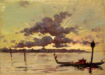 Gondola in Venice - Signorini Giuseppe